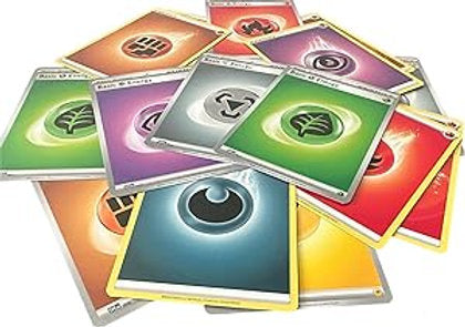 Collection of colorful trading cards with various designs on a white background
