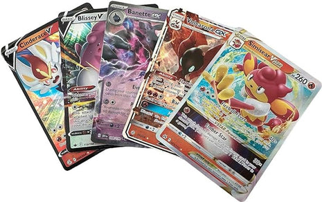 Collection of colorful trading cards featuring various characters on a white background