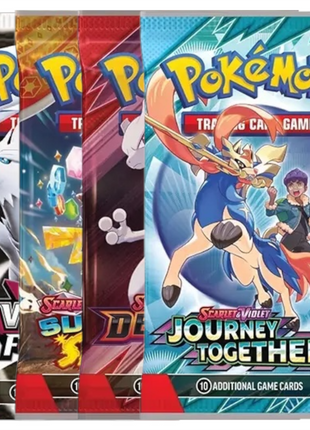 Pokémon TCG 4 Booster Pack Bundle | 40 Cards Total | Random English Expansion Packs | Authentic Sealed Packs