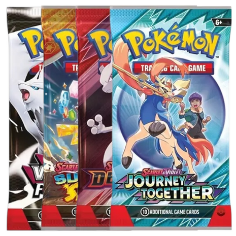 Pokémon TCG 4 Booster Pack Bundle | 40 Cards Total | Random English Expansion Packs | Authentic Sealed Packs