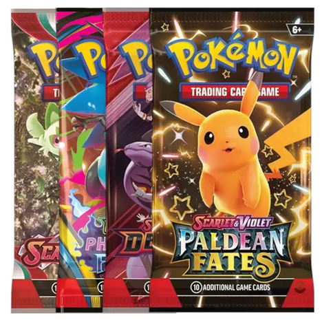 Pokémon TCG 4 Booster Pack Bundle | 40 Cards Total | Random English Expansion Packs | Authentic Sealed Packs
