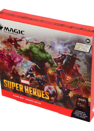 Magic the Gathering Marvel Super Heroes Scene 4-Box Case