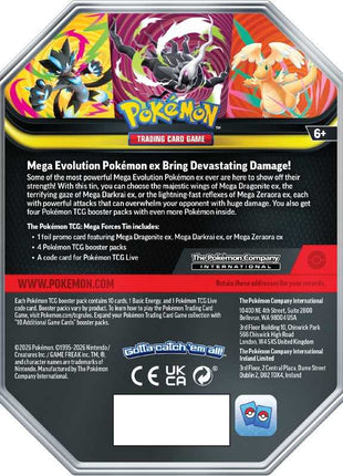 Pokémon TCG: Mega Forces Tin - Assorted Display